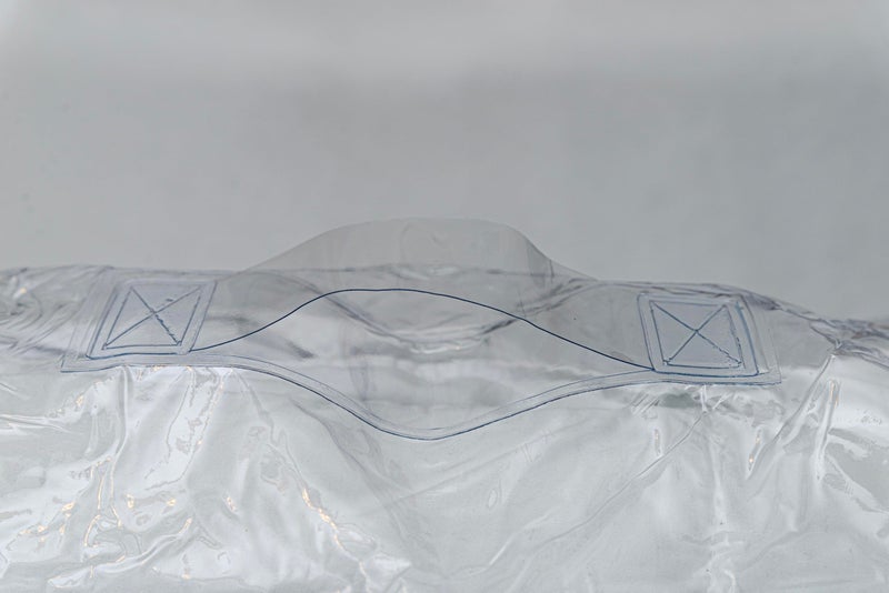 Fba Set of 5 Clear Vinyl Zippered Storage Bags 22 x 18 x 7.5 Inch With Handle - Image 5
